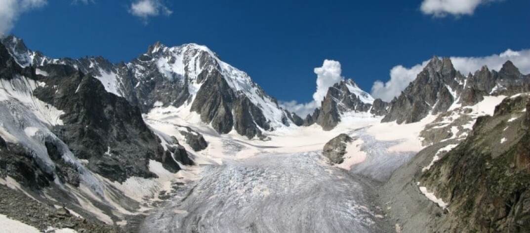 Glaciar suizo La Praire