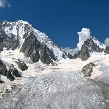 Glaciar suizo La Praire