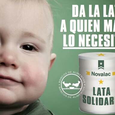 Novalac da la lata a quien más lo necesita