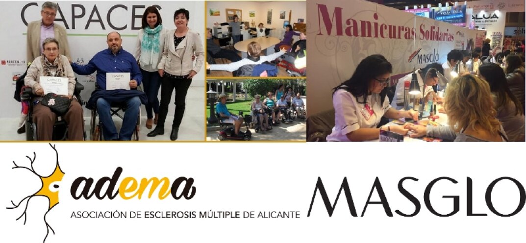 Manicuras Solidarias Masglo en apoyo a ADEMA