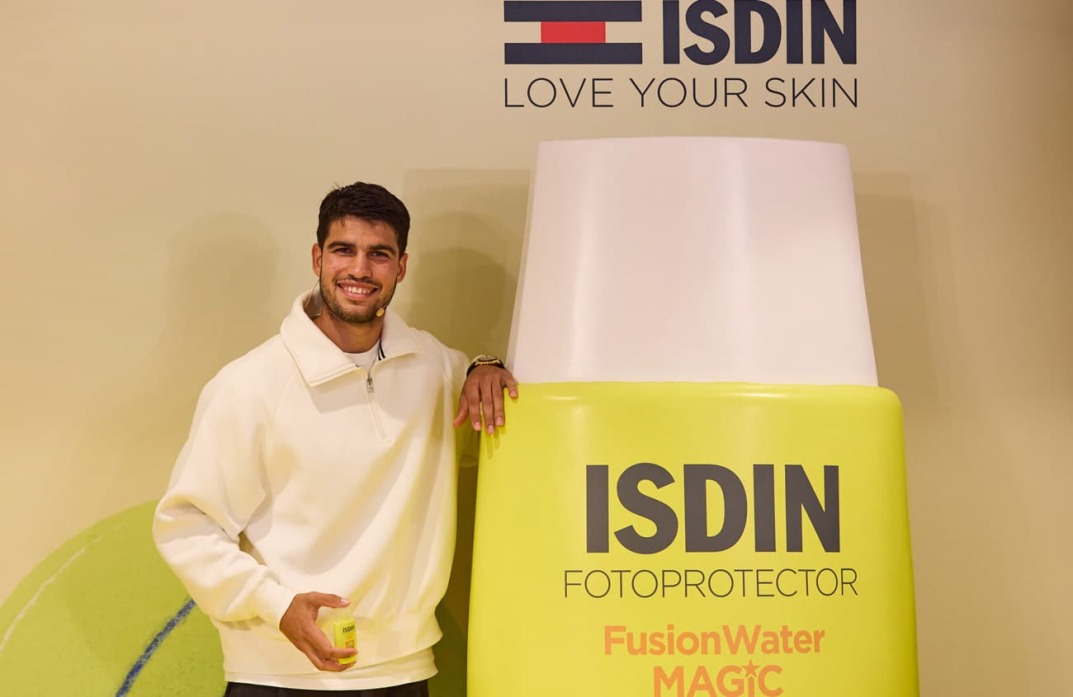 ISDIN y Carlos Alcaraz presentan el nuevo fotoprotector Fusion Water Magic by Alcaraz