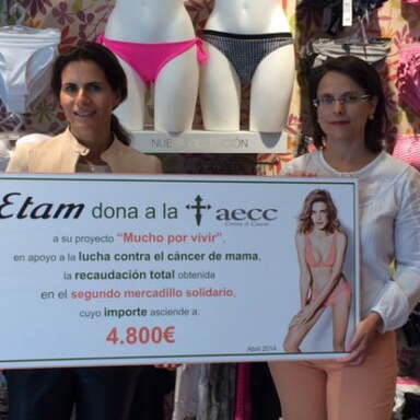 Etam solidaria con el proyecto Mucho por vivir